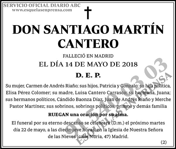 Santiago Martín Cantero